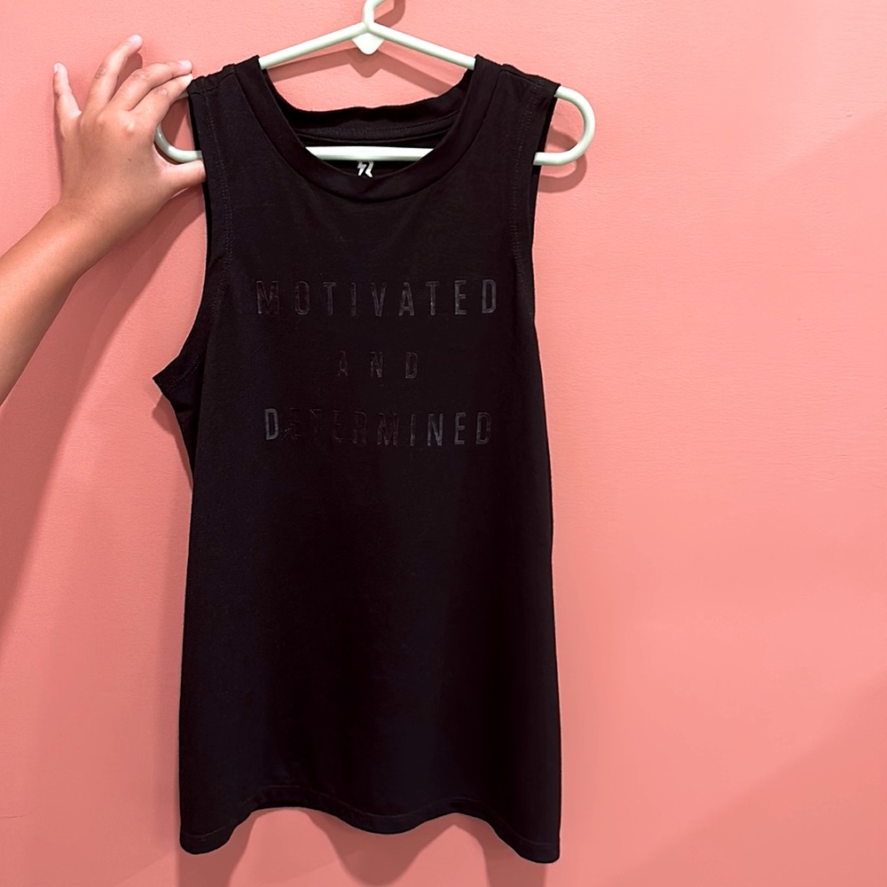 Youth large 12-14 polyester Runway tank top.